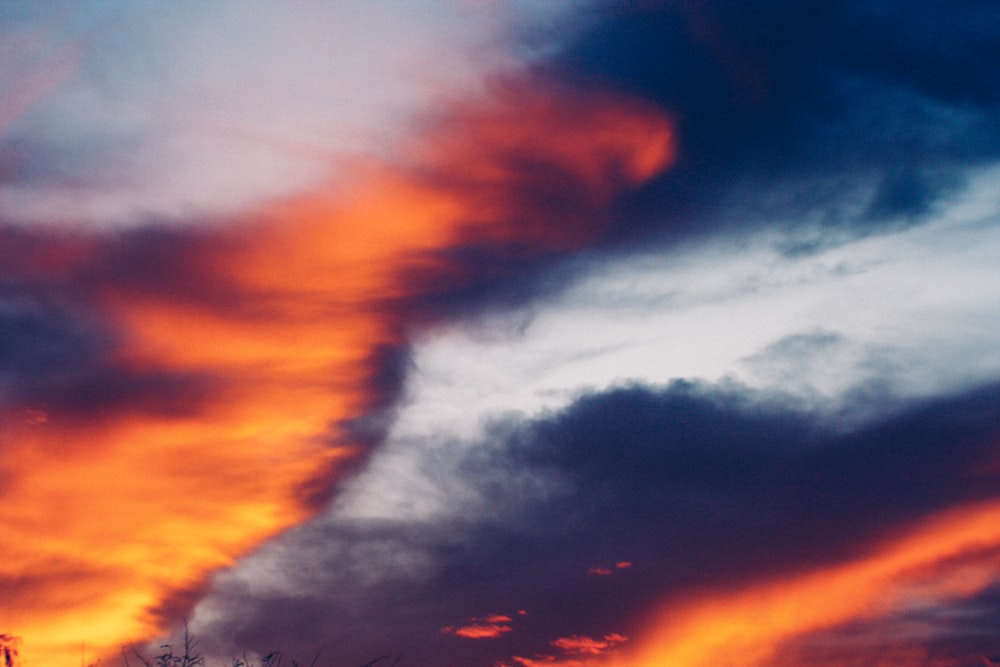 clouds during golden hour