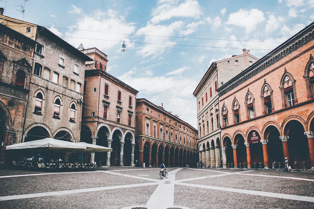 commercial structures during daytime