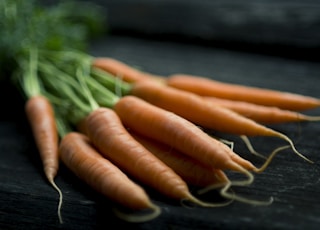 carrots on table