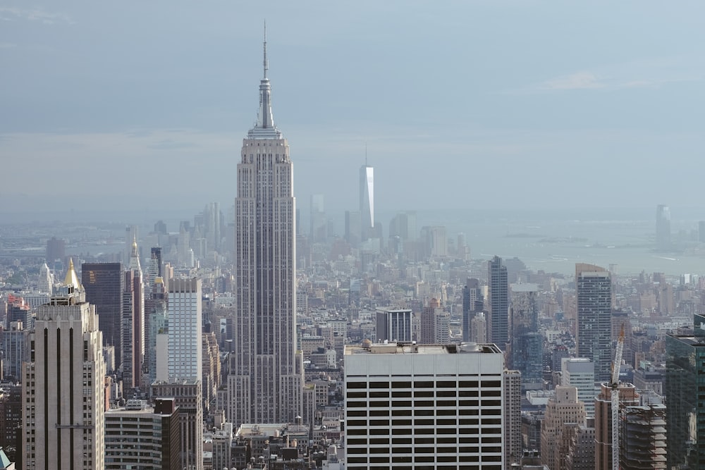 Immeuble de grande hauteur gris près de la Freedom Tower pendant la journée