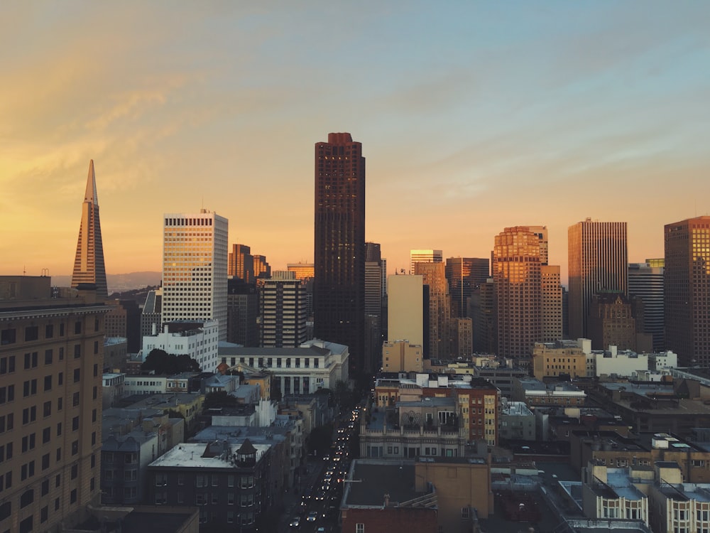 panoramic photography of high rise building