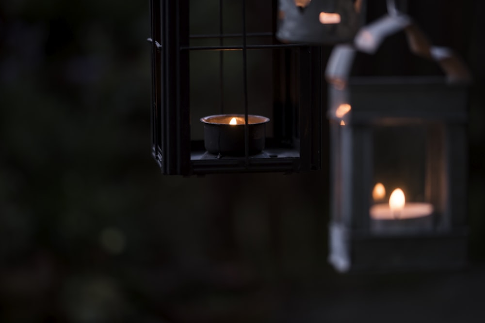 black outdoor lantern