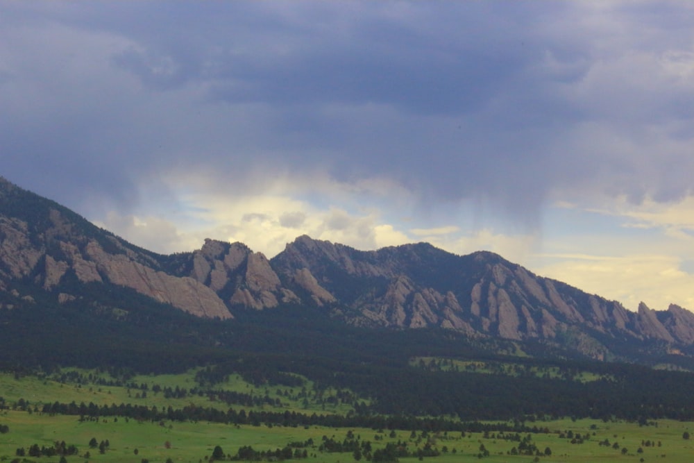 wide field grass distance with mountains during daytime