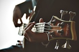 person playing guitar