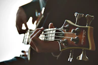person playing guitar