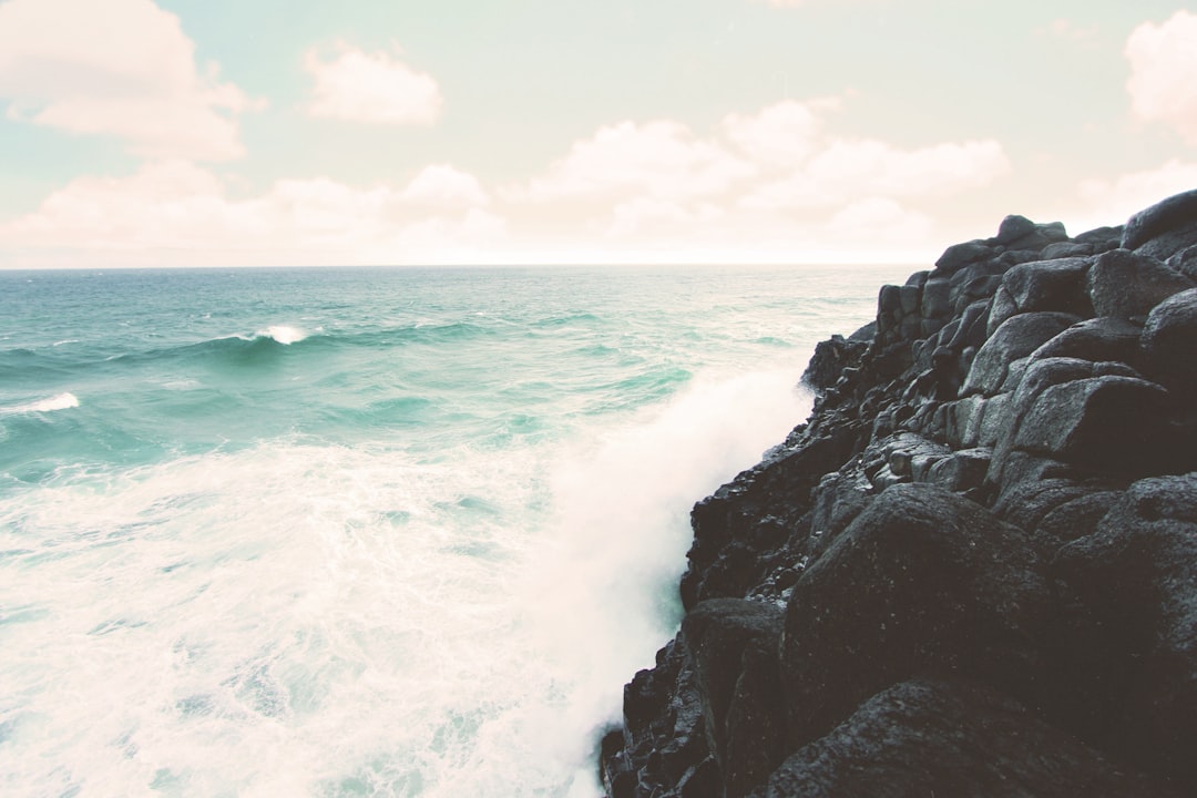 rocky cliff beside the ocean