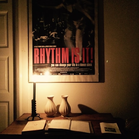 A large-format eq connect poster displayed prominently on a family room wall, inviting calm and connection.