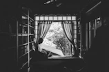 View of the AC room’s window overlooking the peaceful surroundings.