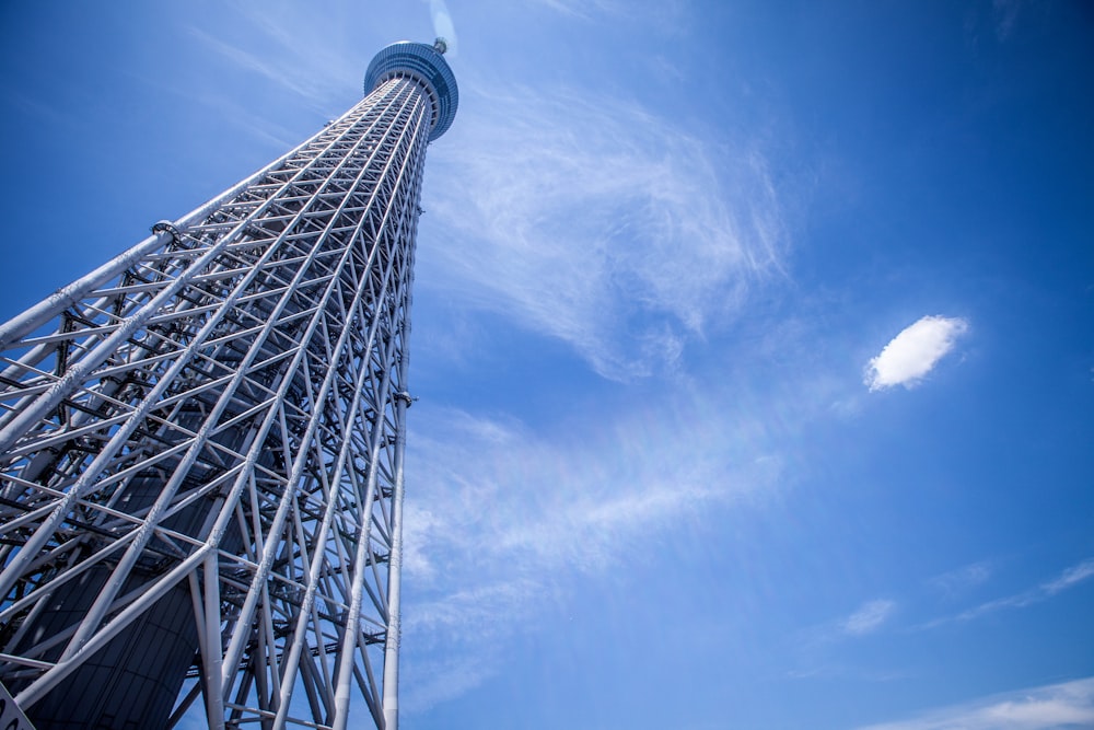 gray steel tower during daytime