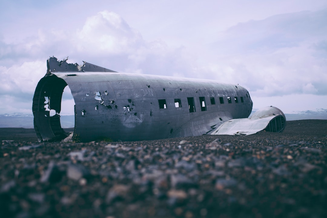 crashed airplane part