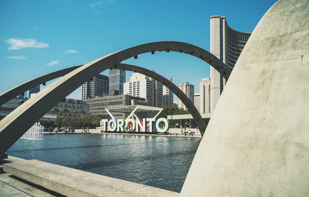 Toronto skyline with CN Tower