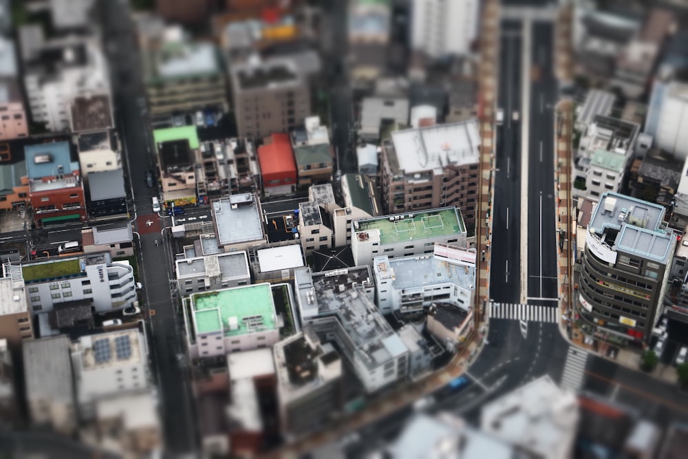 Luftaufnahmen der Stadt