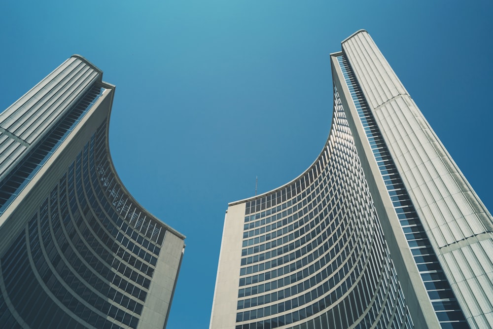 worm's eyeview photo of high rise buildings