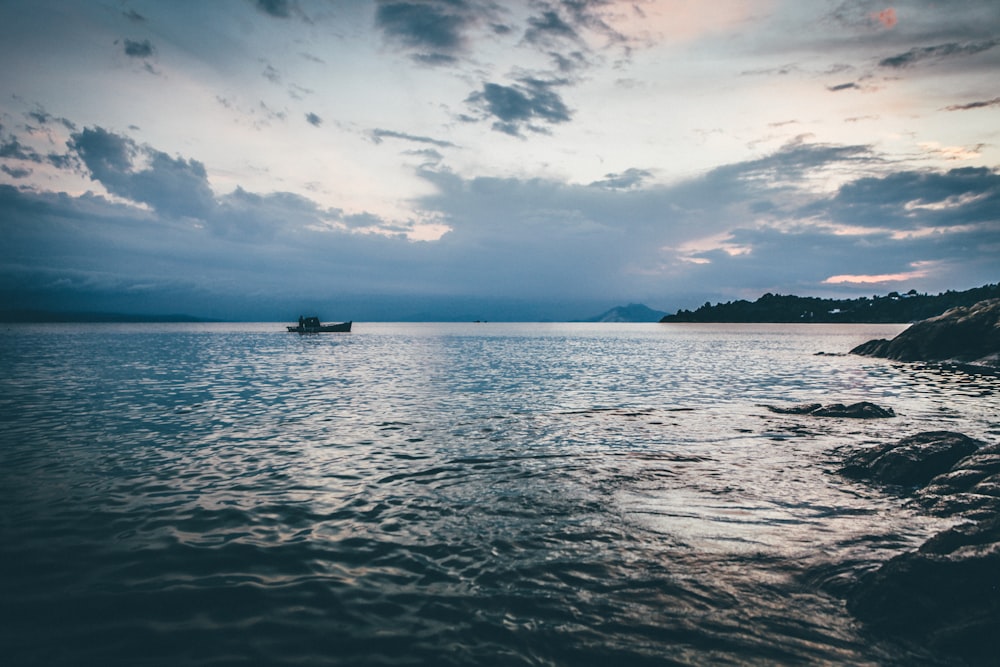 landscape photography of body of water during sunset