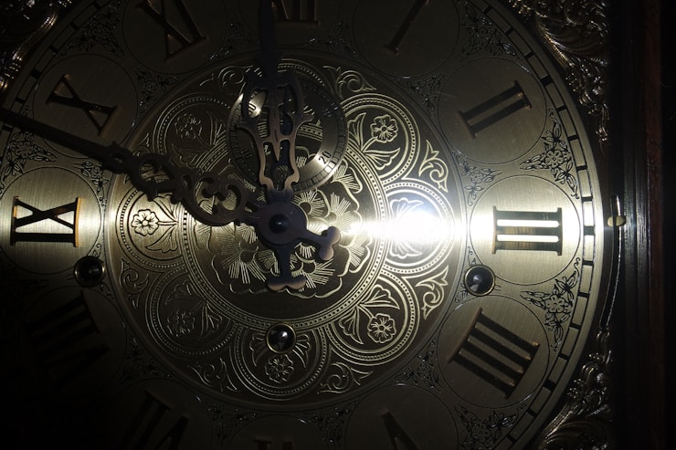 Antique clock dial
