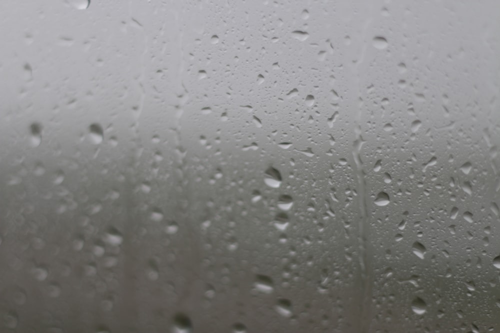 Rainfall on a window.