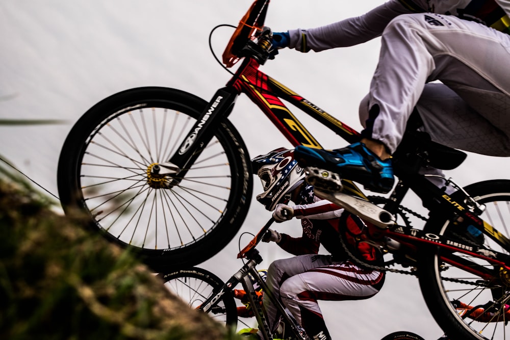 person riding bicycle during daytime