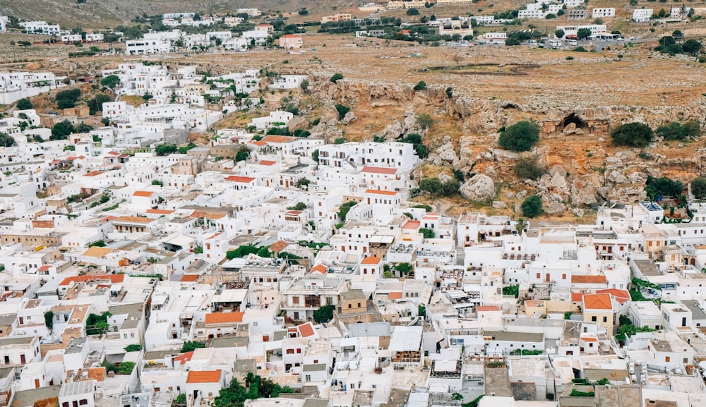 aerial view of buildings