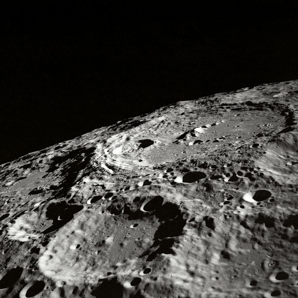 photo of moon surface