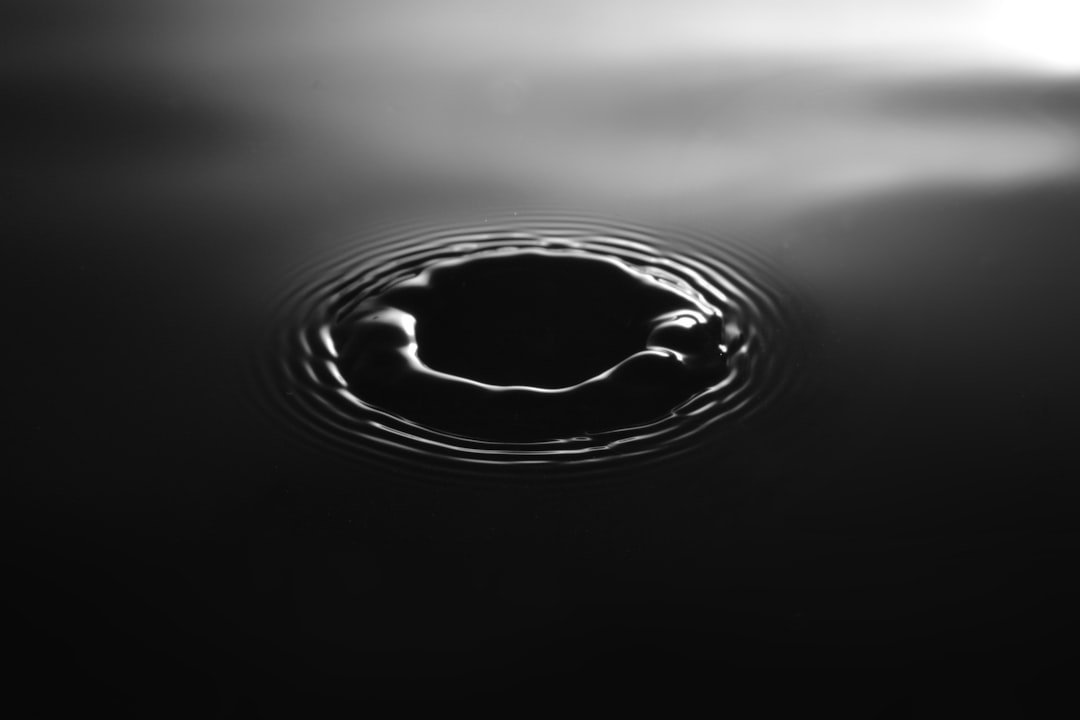 monochrome water ripple