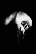 greyscale photography of naked woman