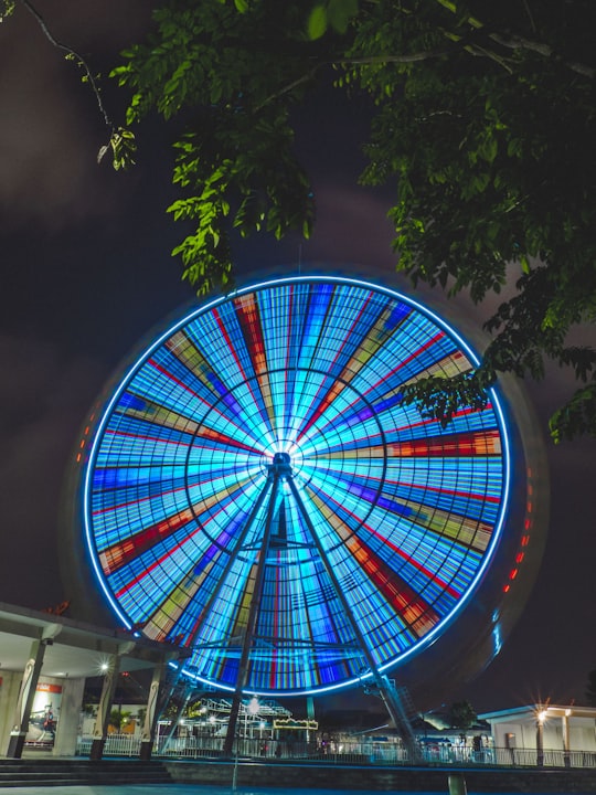 multicolored Ferris wheel during night time in Special Region of Yogyakarta Indonesia