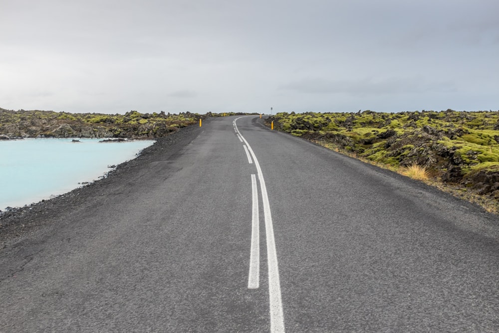 landscape photography of road