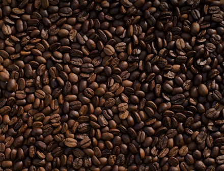 A lot of coffee beans in a pile