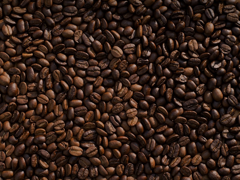 Raw coffee beans