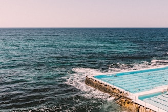 aerial photography of body of water