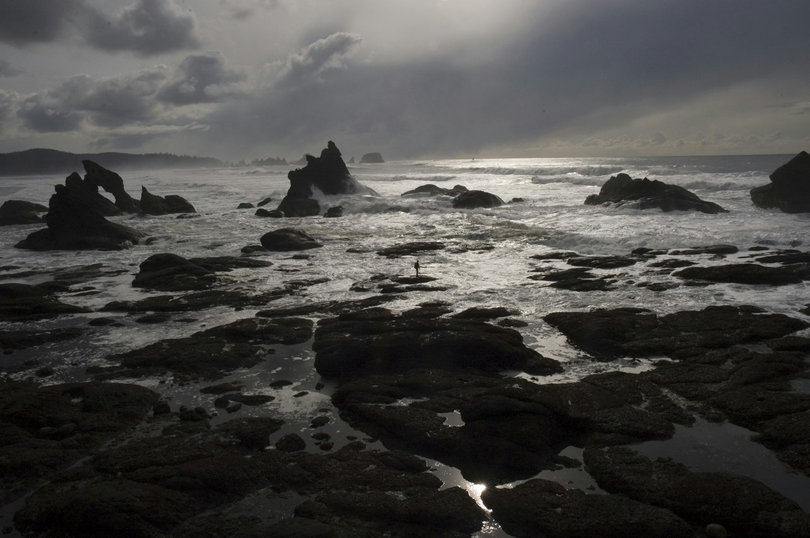 Nikon D70 sample photo. Stack landform under cloudy photography