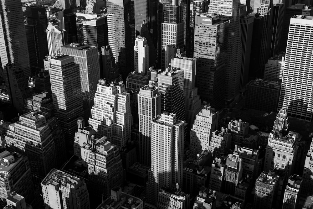 birds-eye view of high rise building