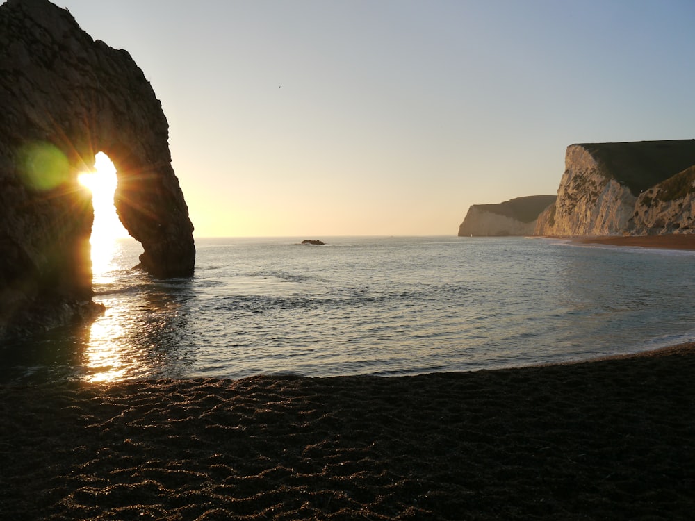 landscape photography of body of water