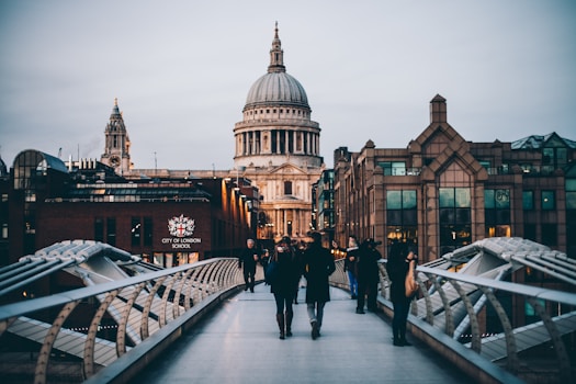 Central London streets with historic architecture