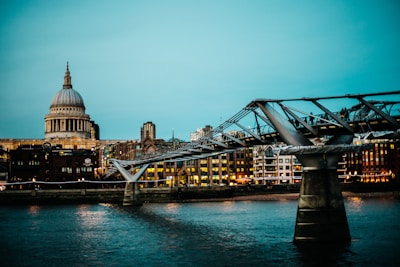 bridge near city