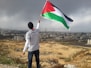 man waving flag