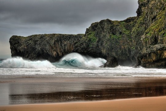 mountain seashore in Andrín Spain