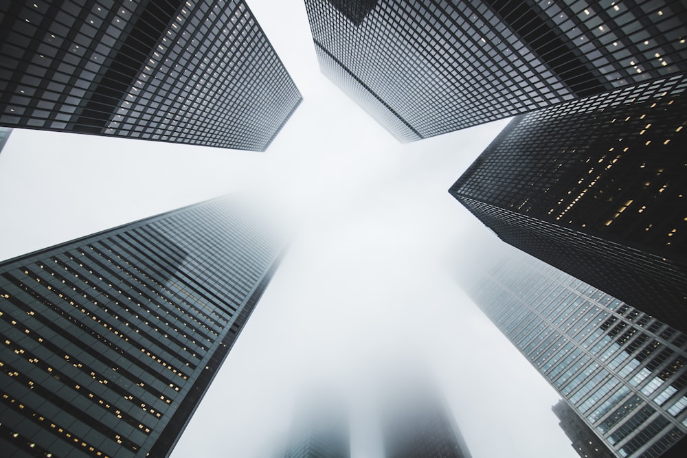 low angle photography of building