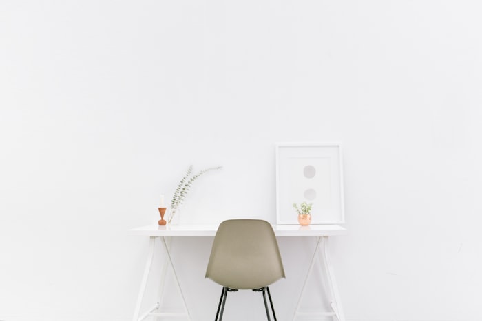 Bureau compact en chêne
