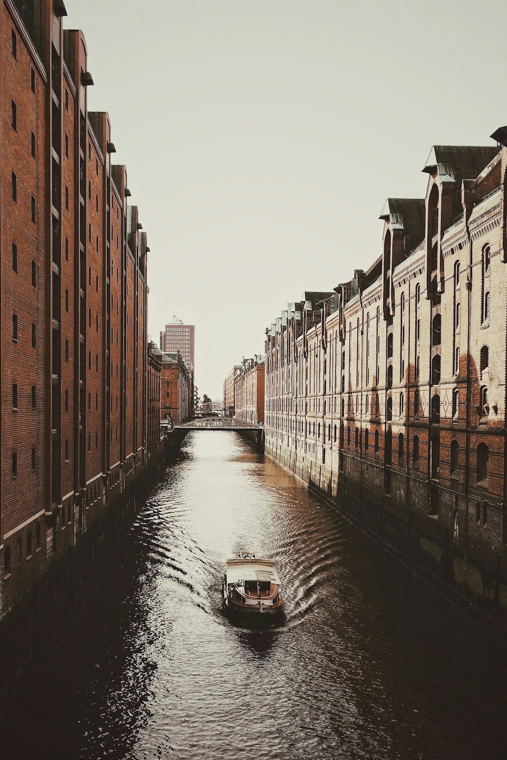 photo of boat on canal