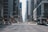 pathway between high rise buildings