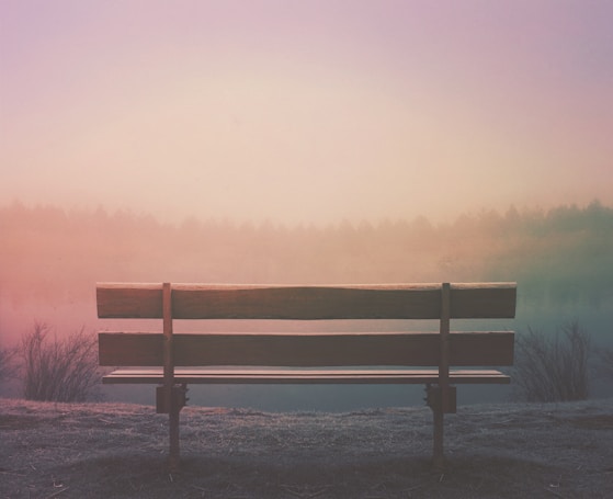 resting bench afraid to slow down, need to be productive