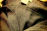 Close-up of durable work boxer briefs fabric texture with stitching details.