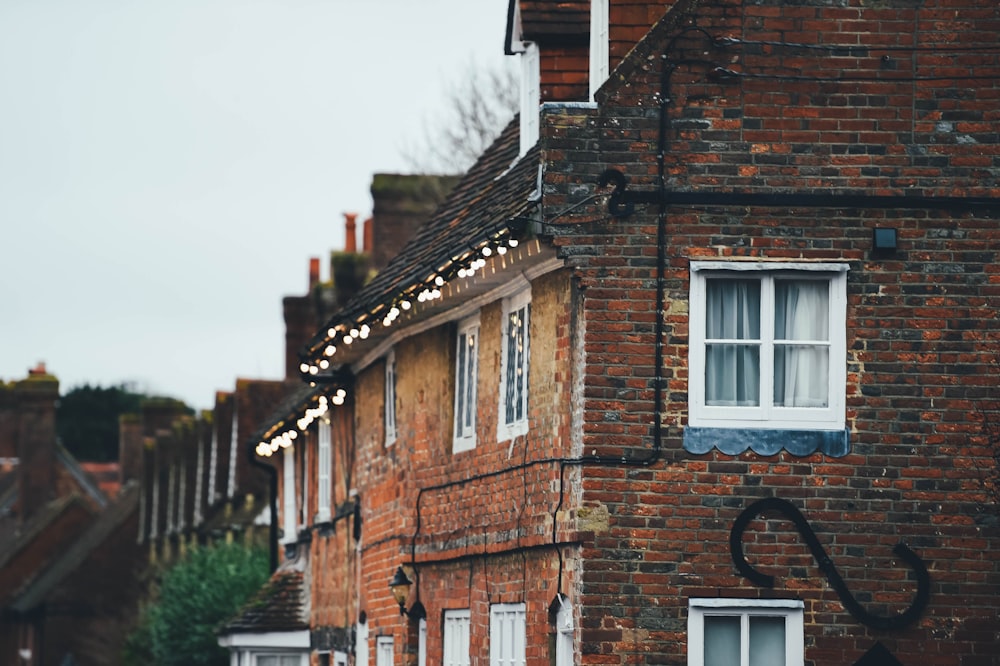 brown brick buildings