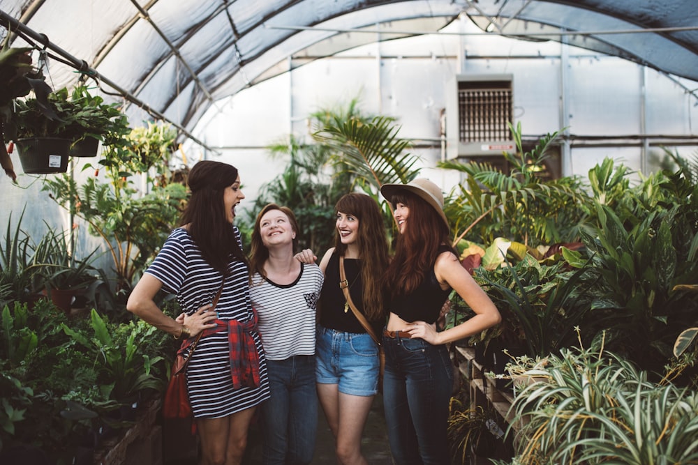 for women inside greenhouse