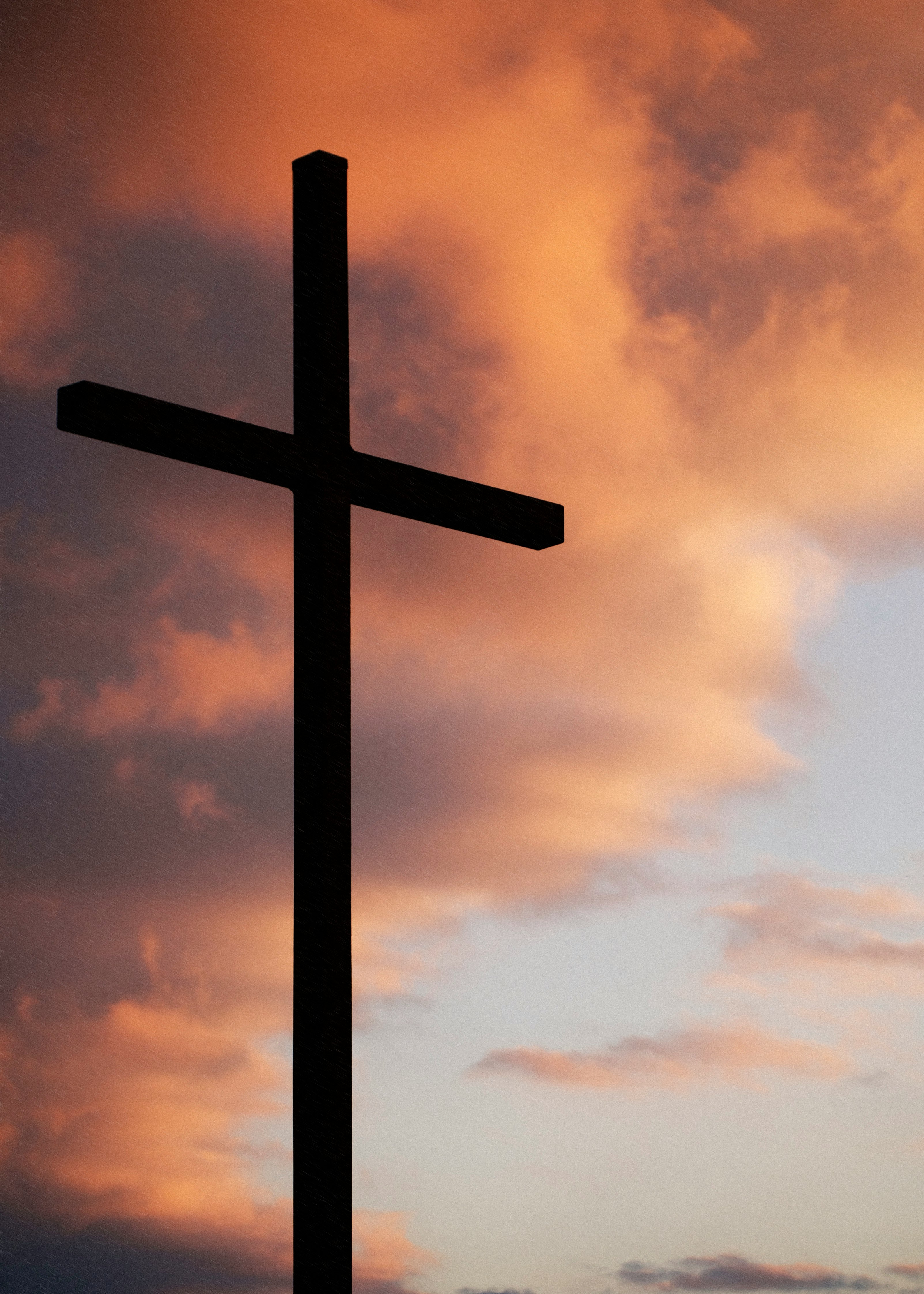 Cross and sunset