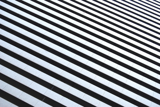white and black striped illustration