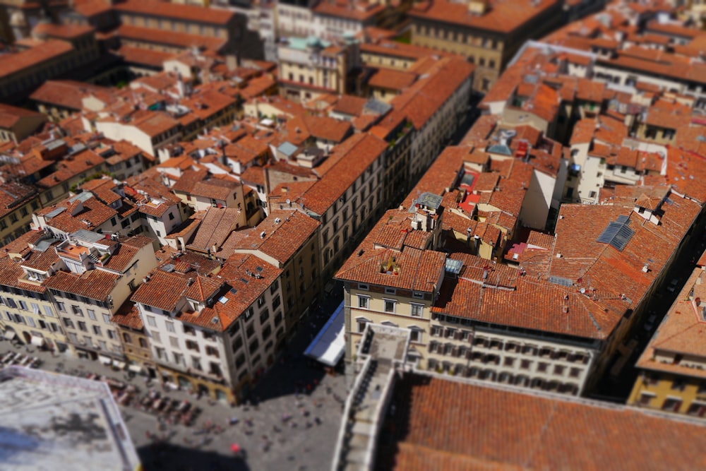 Photographie aérienne d’une ville