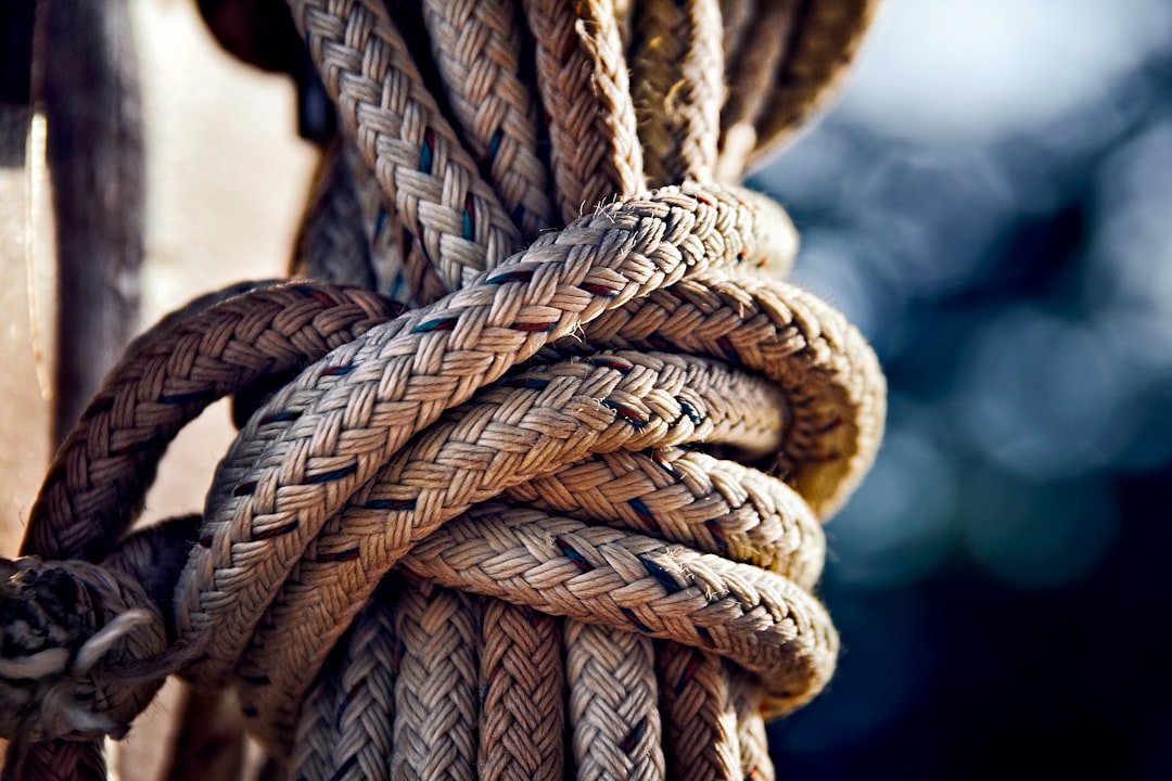  closeup photo of brown rope rope