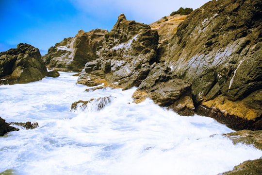 stone formation near body of water during daytime in Samuel H Boardman State Park United States